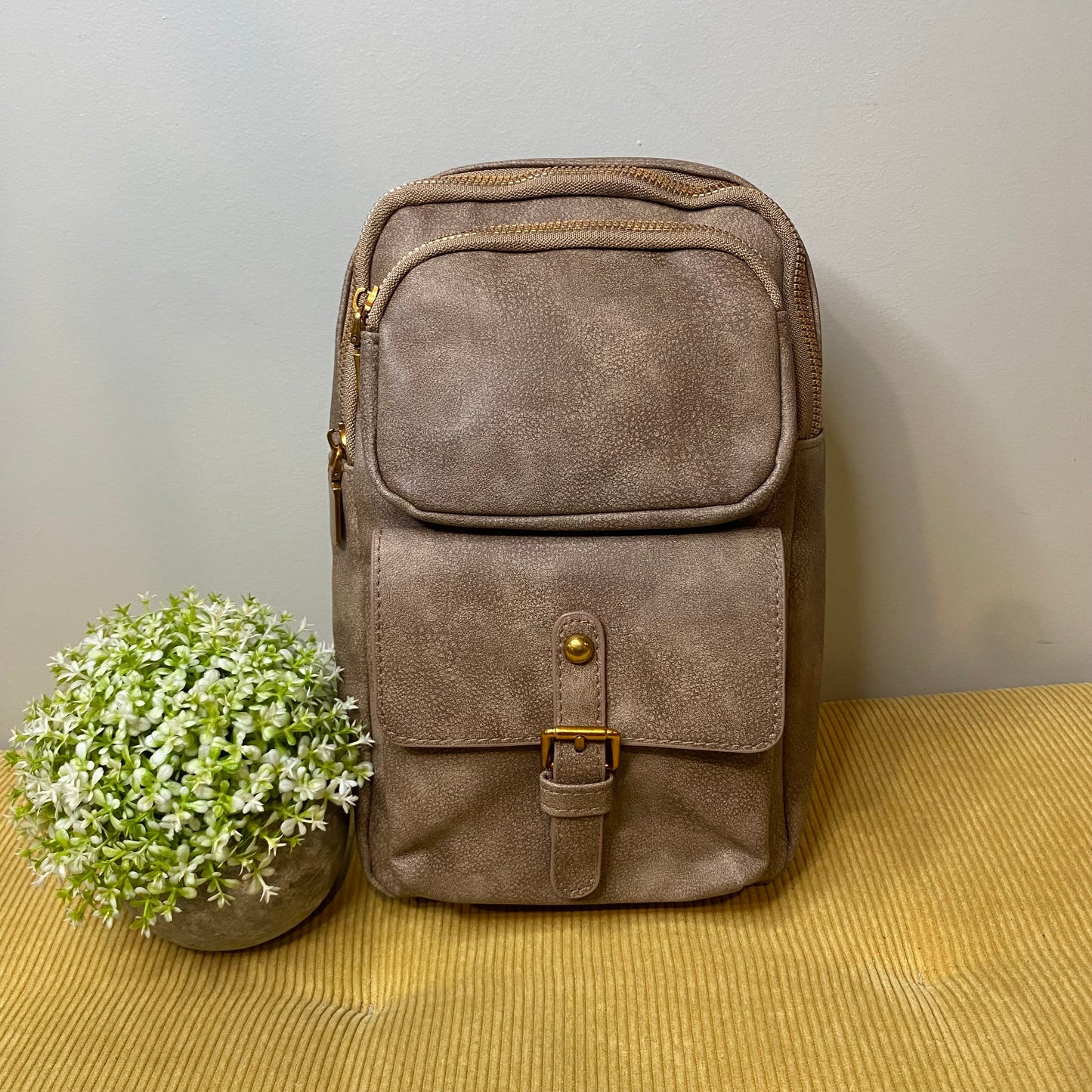 Alyssa - Faux Leather Sling Bag