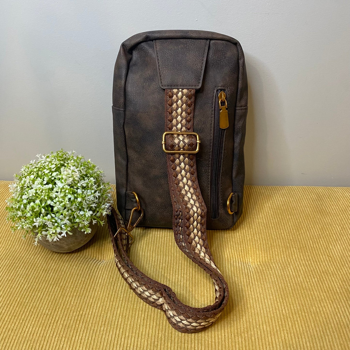Alyssa - Faux Leather Sling Bag