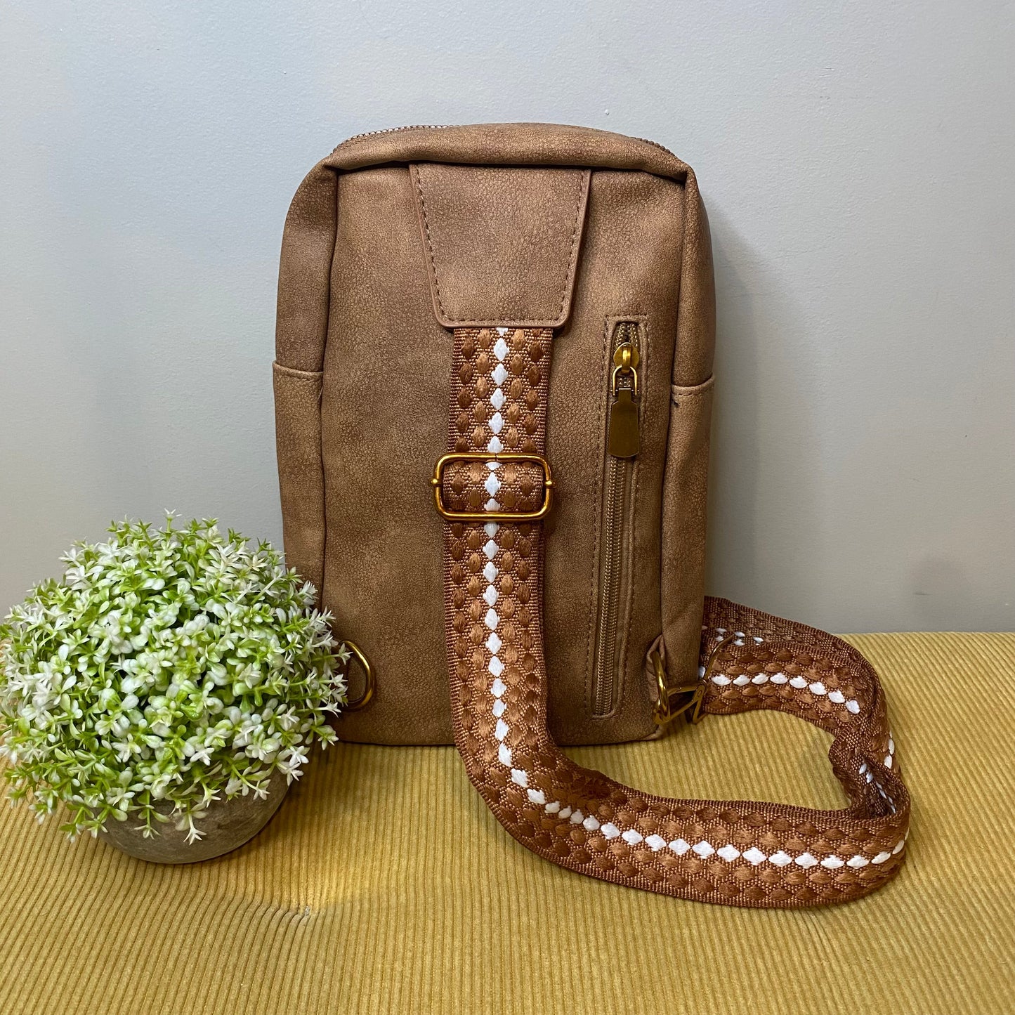 Alyssa - Faux Leather Sling Bag