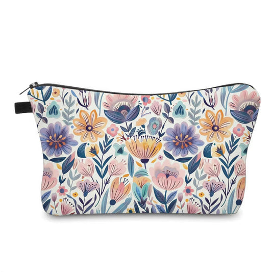 Pouch - Purple Blue Yellow Floral