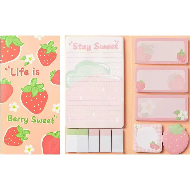 Sticky Note Booklet Set - Strawberry - PREORDER 6/21-6/24