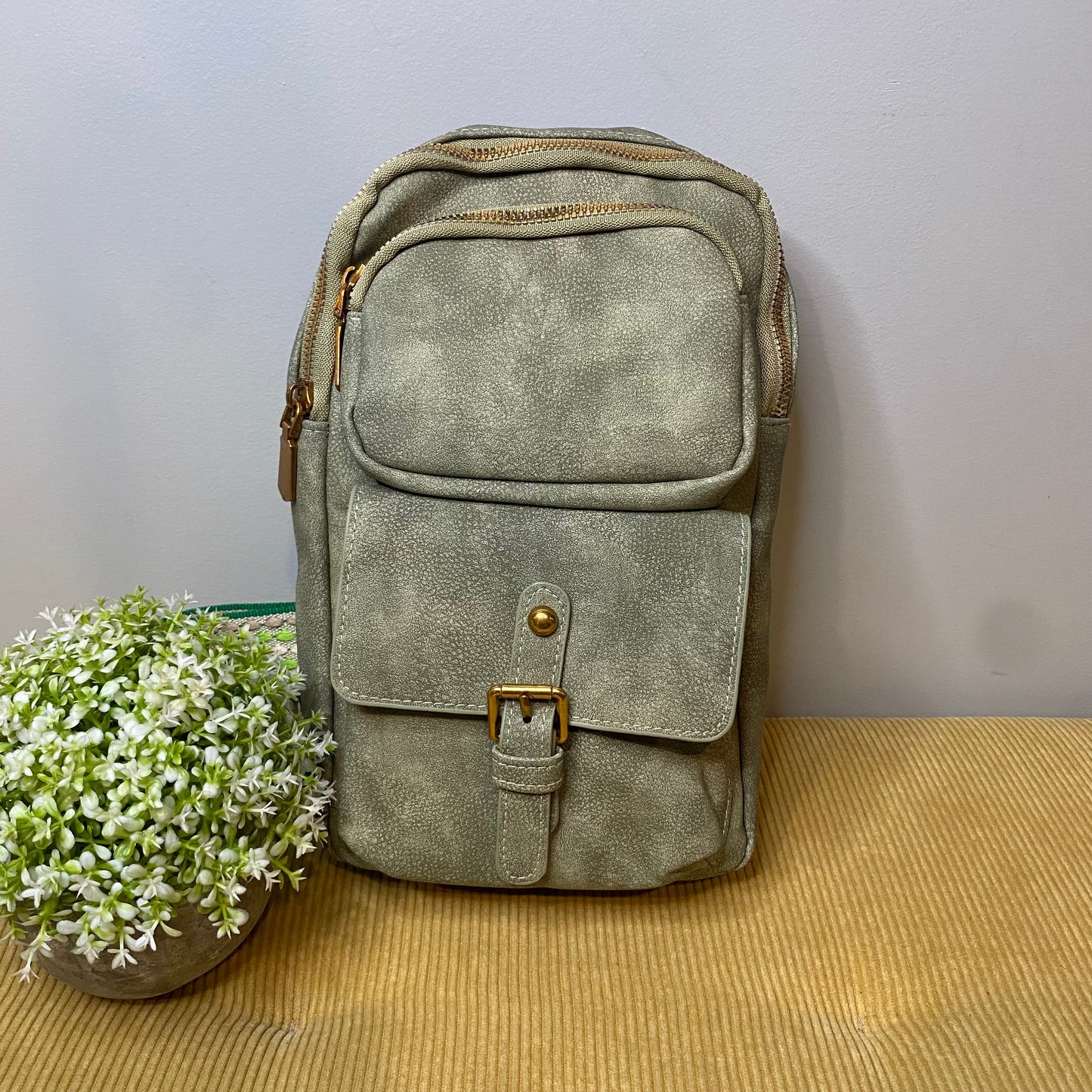 Alyssa - Faux Leather Sling Bag