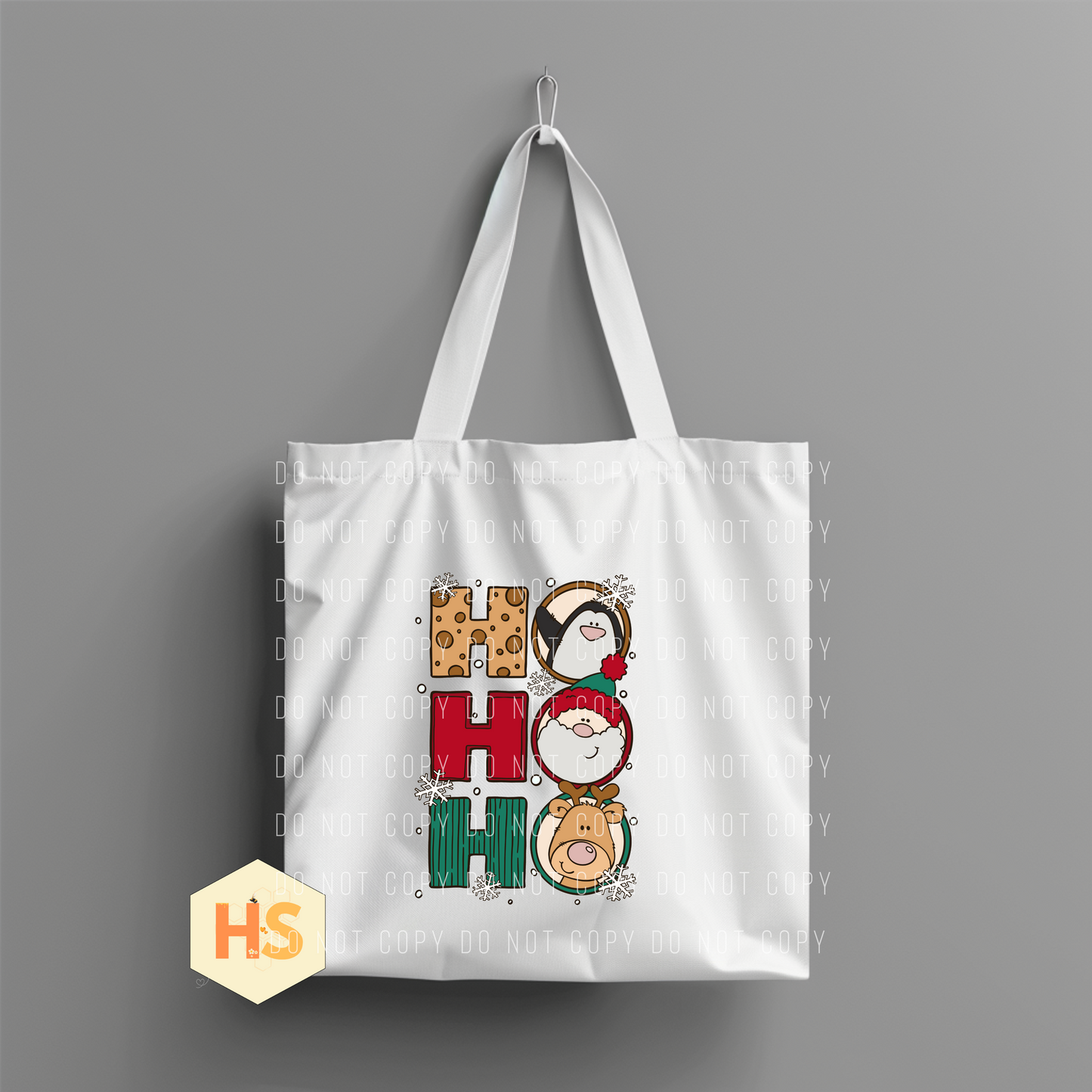 Tote Bag - Christmas HoHoHo Characters - PREORDER 7/8-7/11