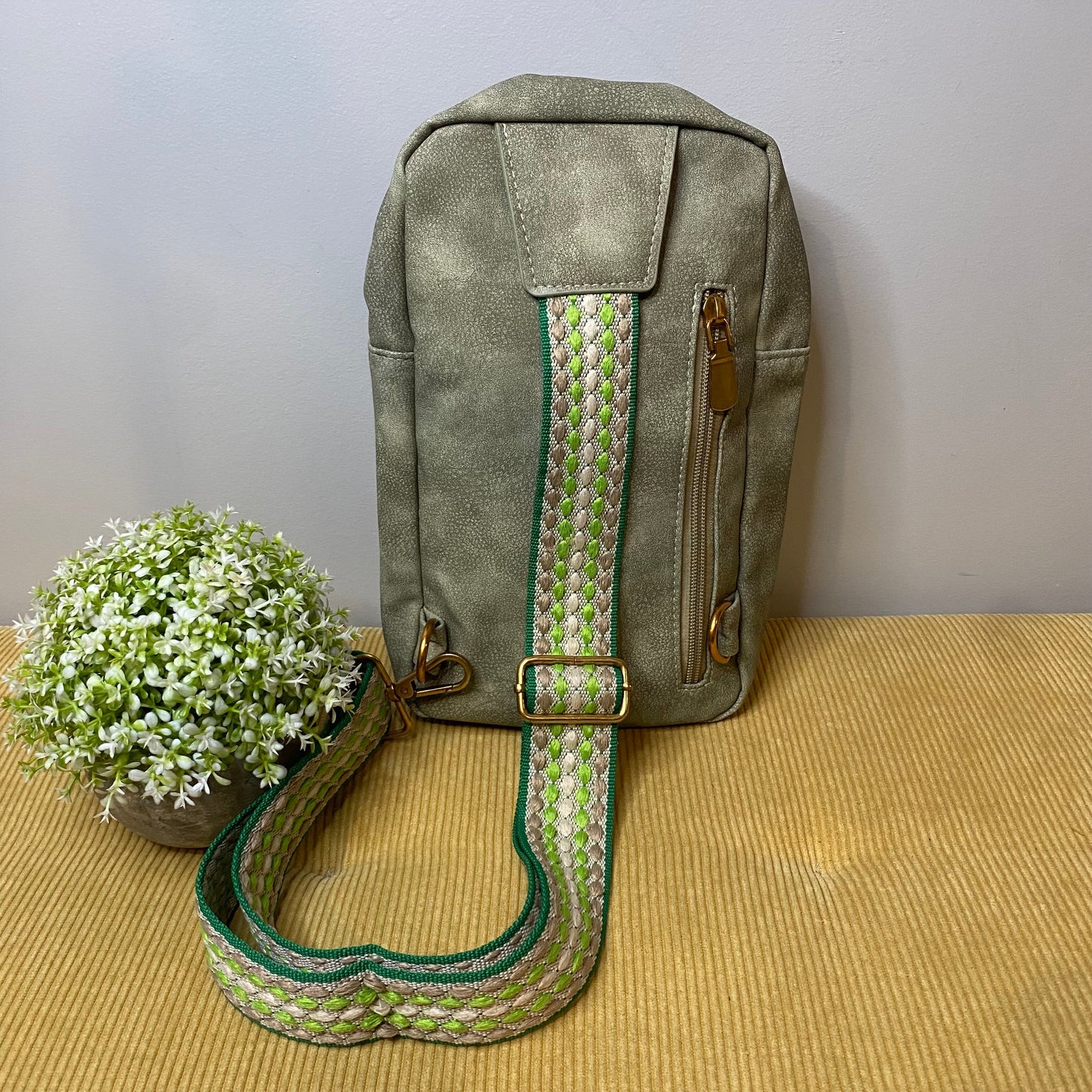 Alyssa - Faux Leather Sling Bag