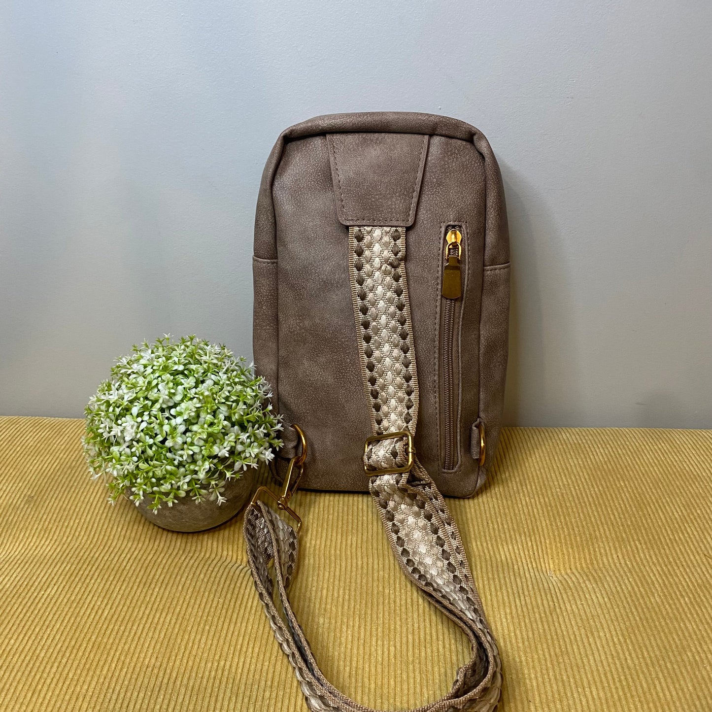 Alyssa - Faux Leather Sling Bag