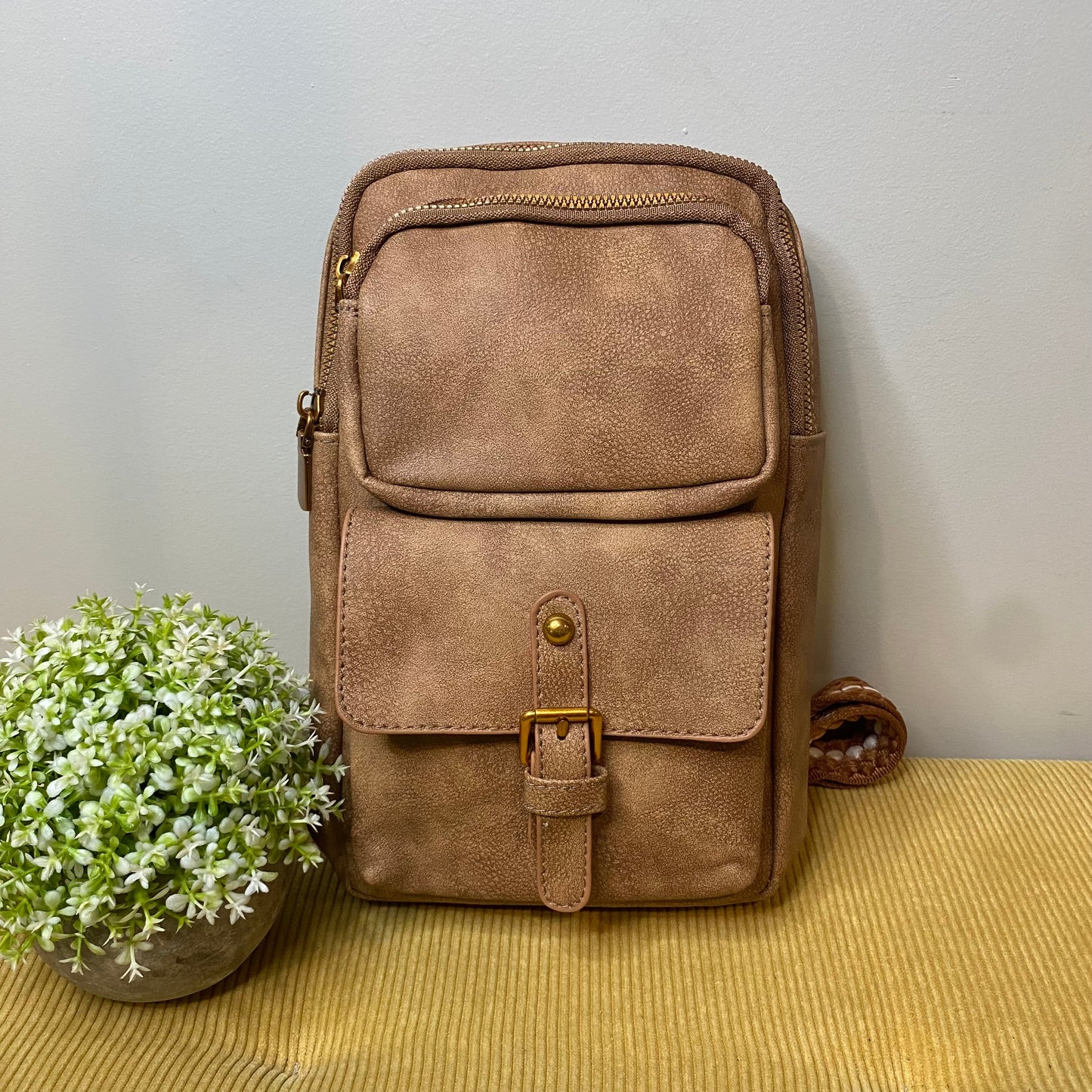 Alyssa - Faux Leather Sling Bag