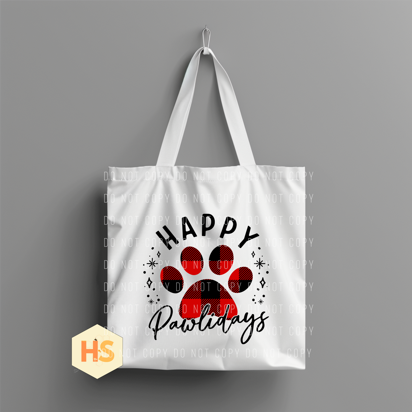 Tote Bag - Christmas Paw - PREORDER 7/8-7/11