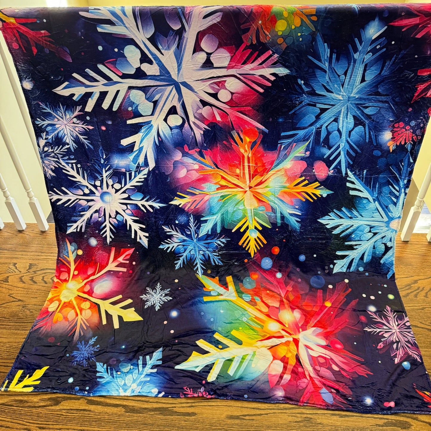 Blanket - Christmas - Rainbow Snowflake