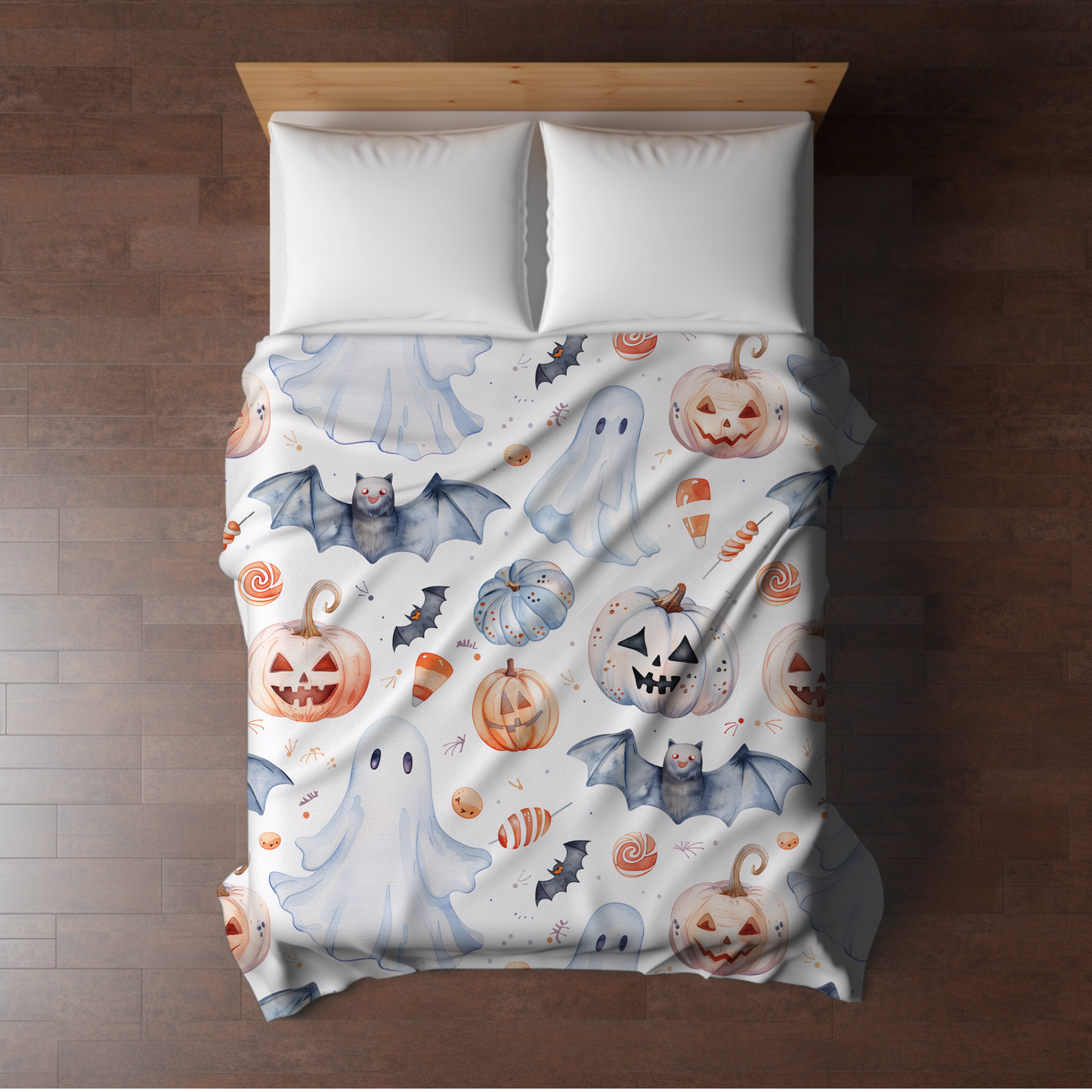 Blanket - Halloween - White Ghost - PREORDER