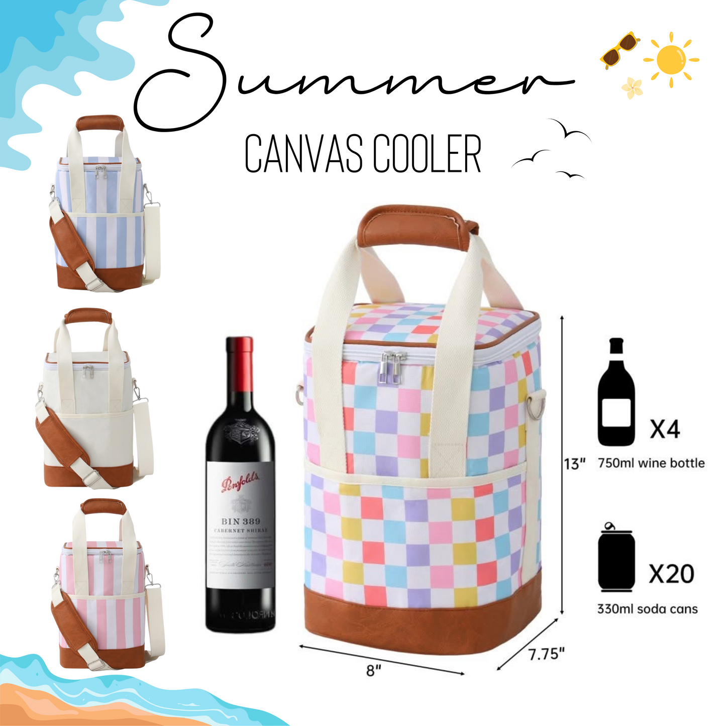 Summer - Canvas Cooler