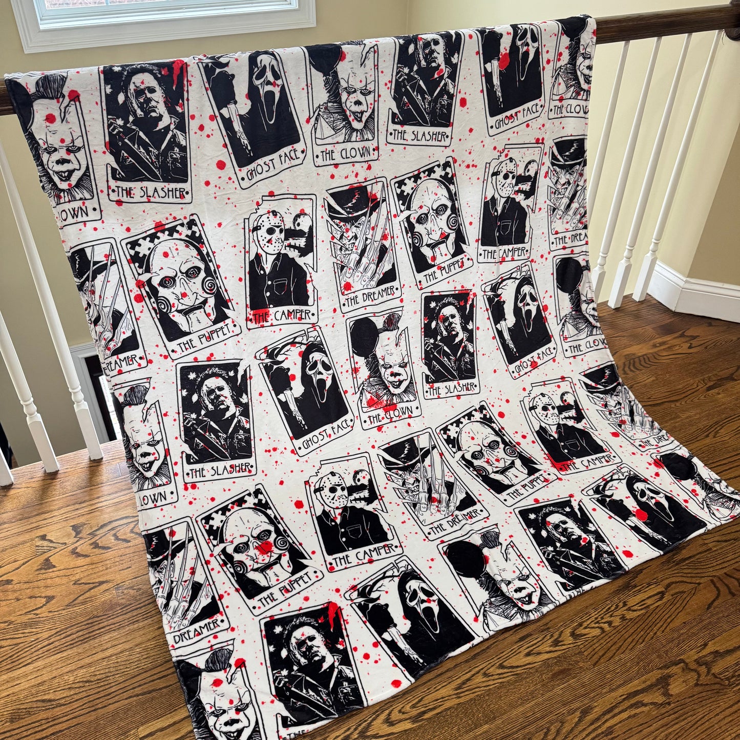 Blanket - Blood Splatter Tarot Card - PREORDER