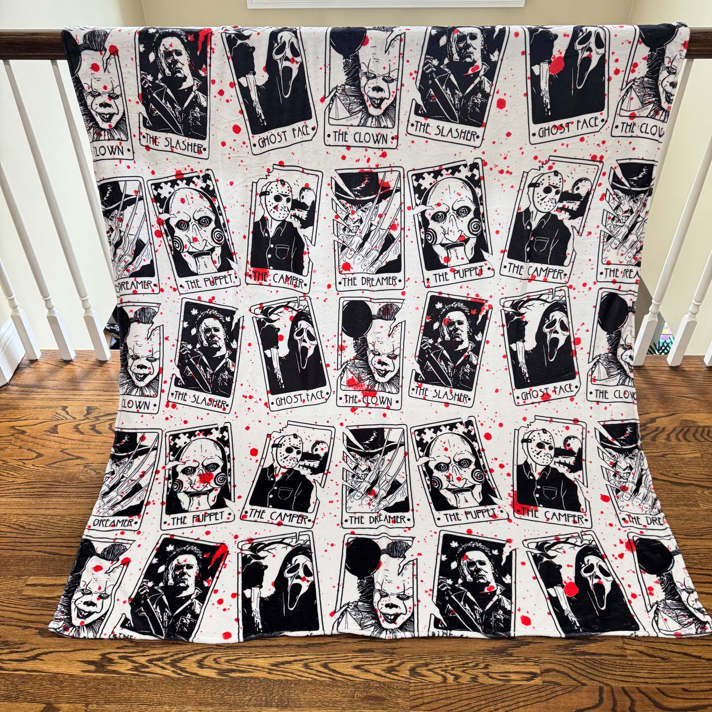 Blanket - Blood Splatter Tarot Card - PREORDER