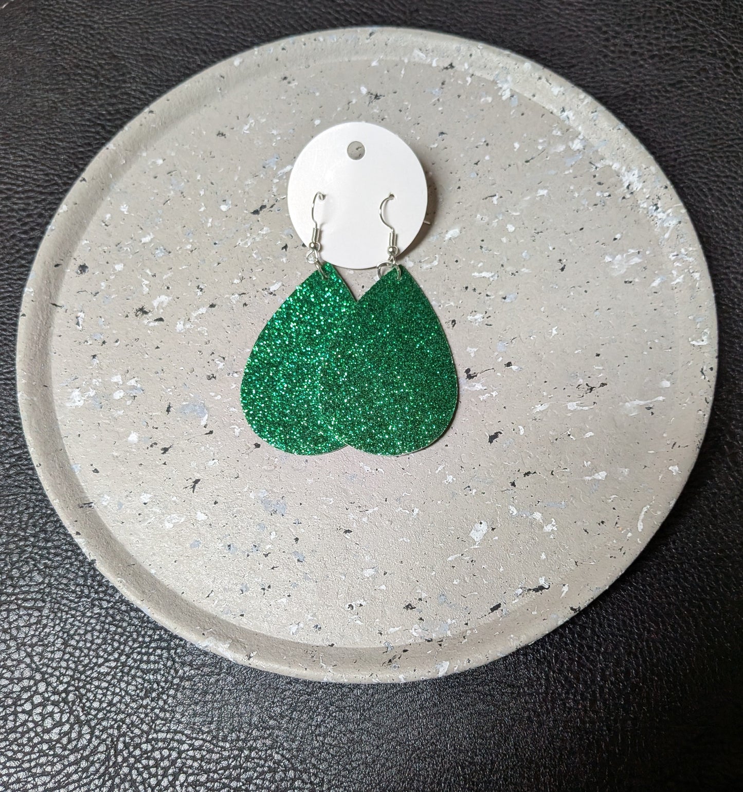 Green Foam Earrings