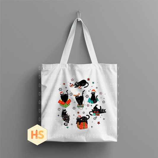 Tote Bag - Christmas Cat Boxes - PREORDER 7/8-7/11