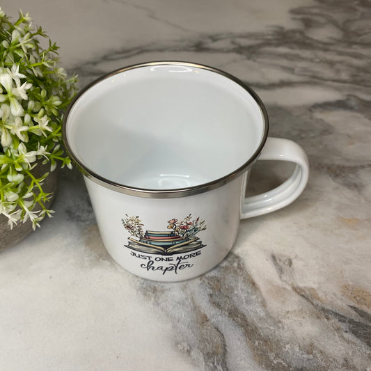 Mug - Reading - One More Chapter on White