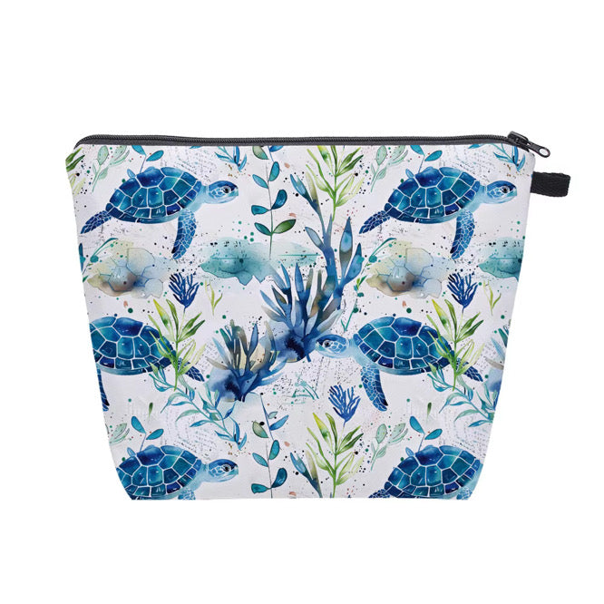 Pouch XL - Blue Sea Turtle