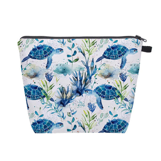 Pouch XL - Blue Sea Turtle