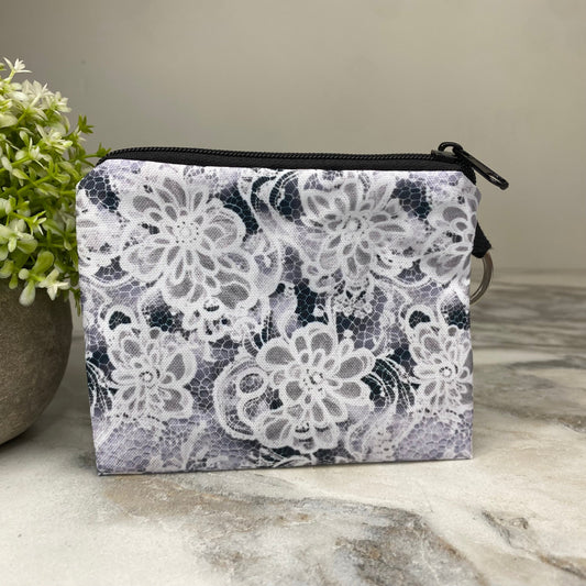 Mini Pouch - Lace Black Grey
