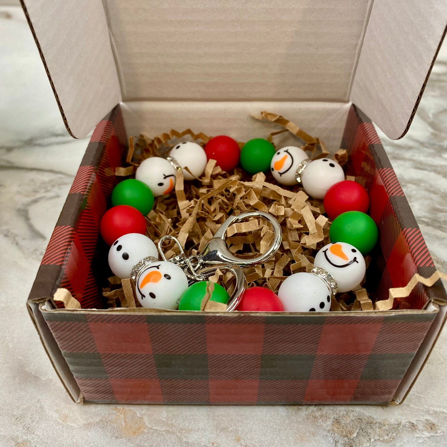 Christmas Gift Box with Crinkle Paper - Extra Small