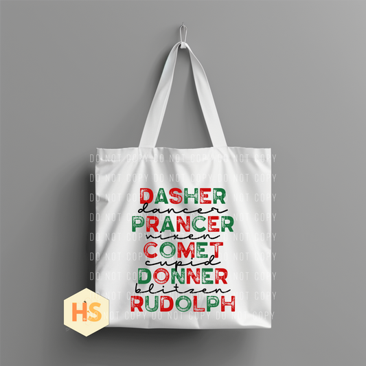 Tote Bag - Christmas Dasher - PREORDER 7/8-7/11