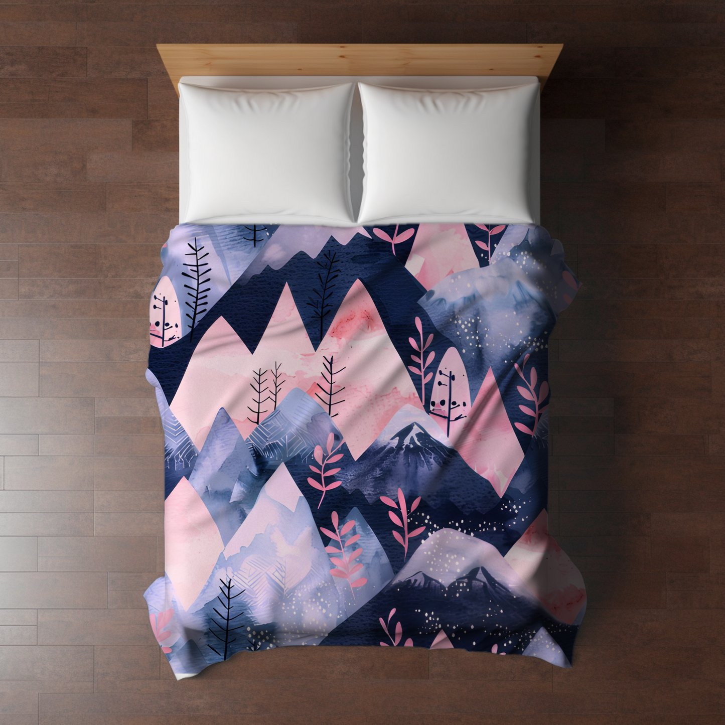 Blanket - Purple Pink Mountains - PREORDER