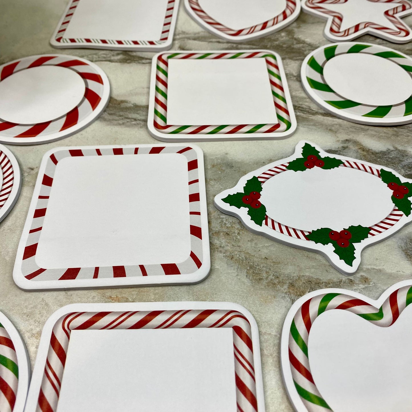 Sticky Note - Christmas - Candy Cane Shapes