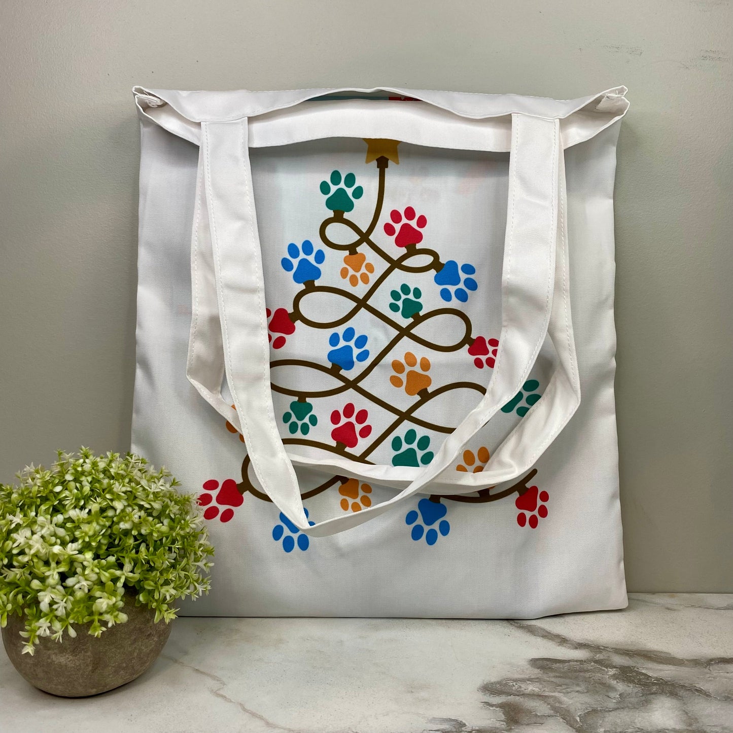 Tote Bag - Christmas - #53 - Paw Tree