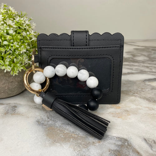 Black Card Wallet Keychain