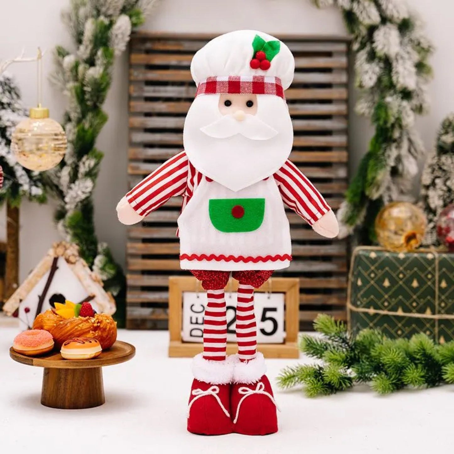 Telescopic Standing Christmas Decor - Santa & Mrs Claus