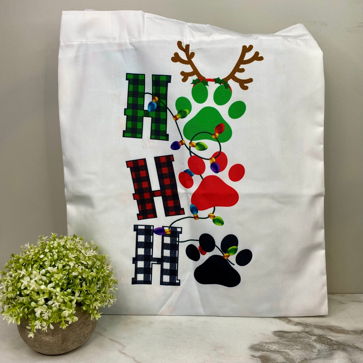 Tote Bag - Christmas - #27 - Ho Ho Ho Paw