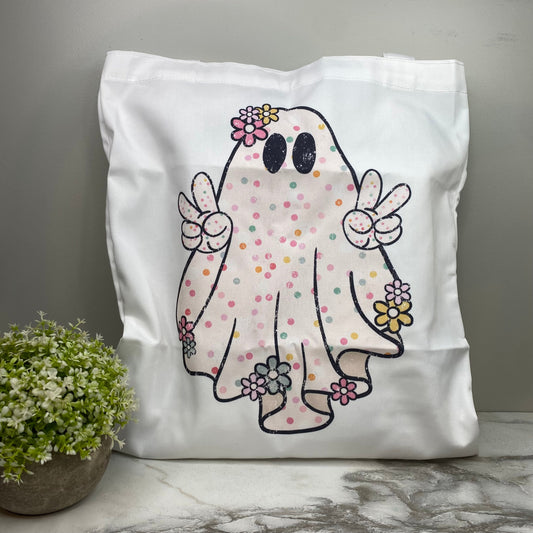 Tote Bag - Halloween - Peace Ghost