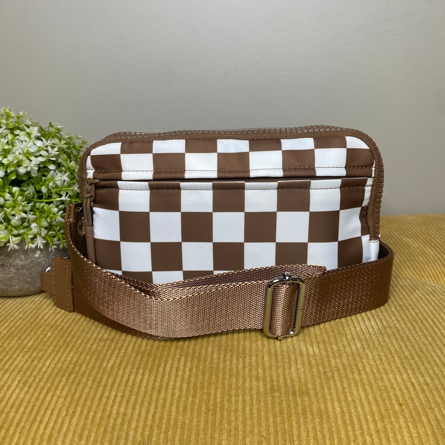 Remi - Nylon Crossbody Checkered