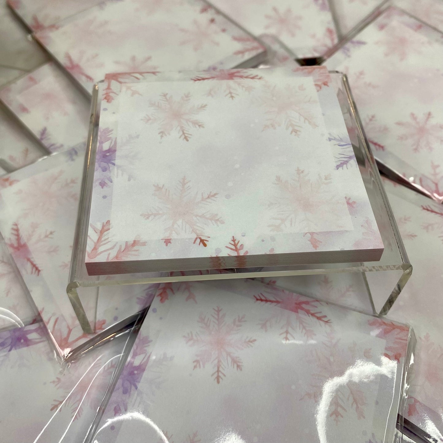 The Sticky Note Collection - Christmas Pink & Purple Snowflakes