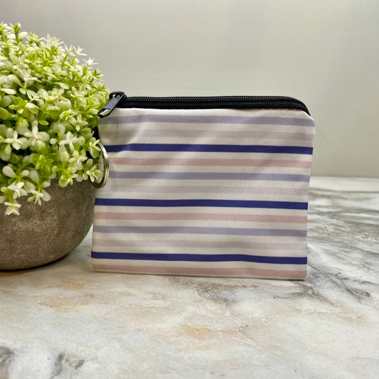 Mini Pouch - Lavender Stripe