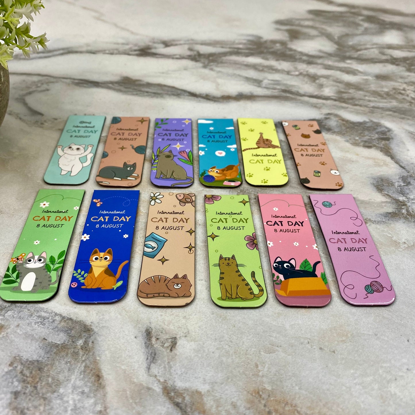 Bookmark - International Cat Day Magnetic Mix