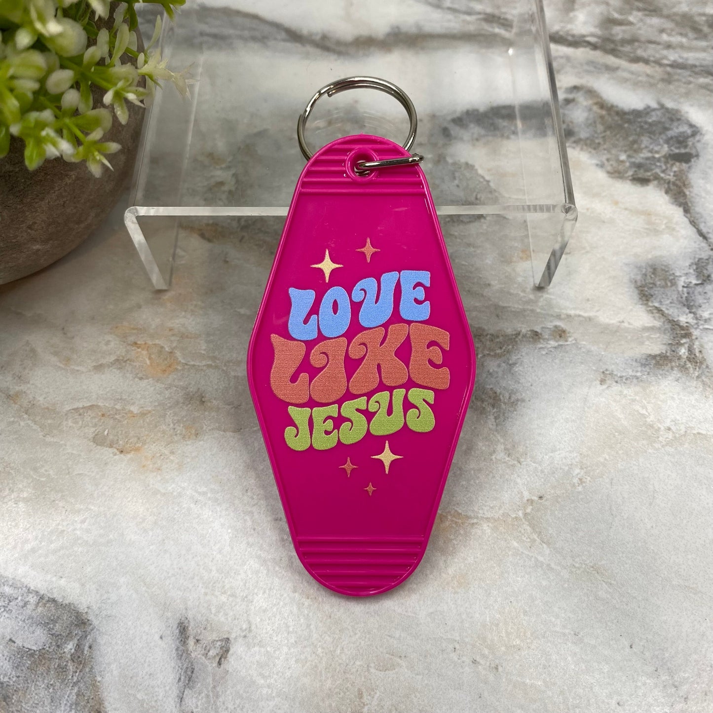 Keychain - Hotel Key - Love Like Jesus