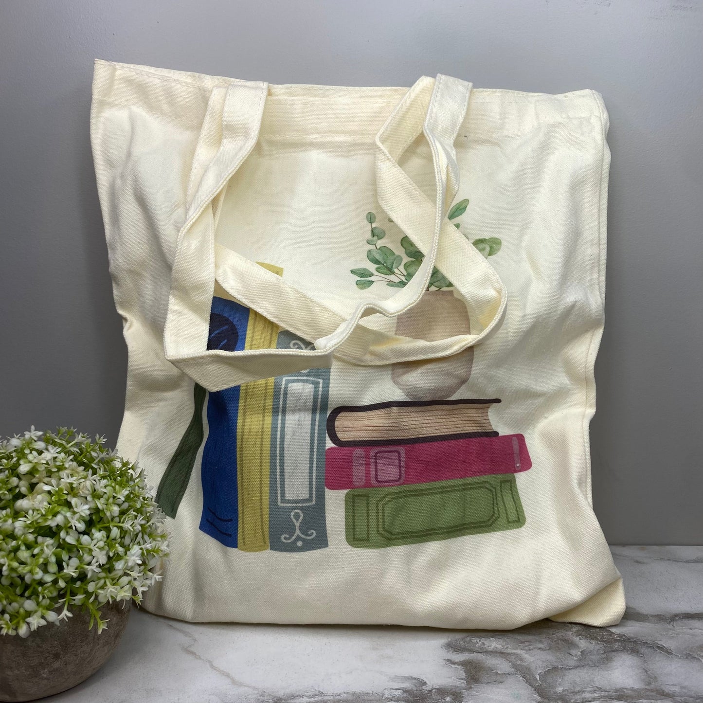 Tote Bag - Floral Books - #8