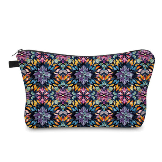 Pouch - Bold Purple Orange Pink Tie Dye