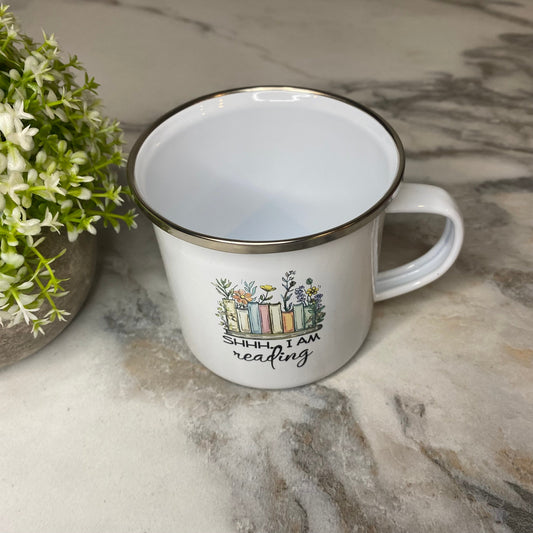 Mug - Reading - Shhh on White