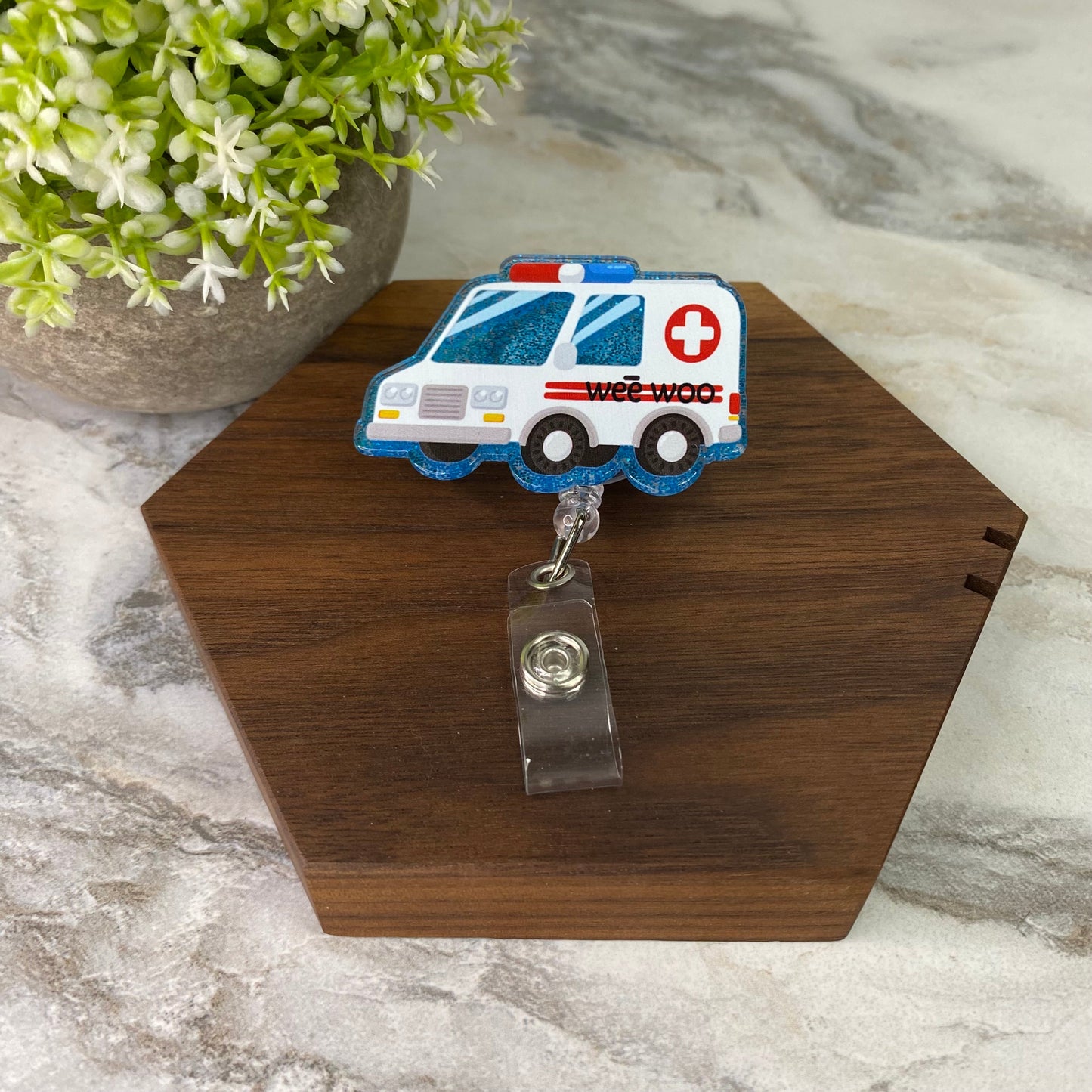 Badge Holder - Ambulance Wee Woo