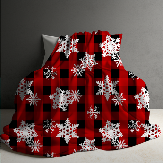 Blanket - Christmas - Snowflake Plaid