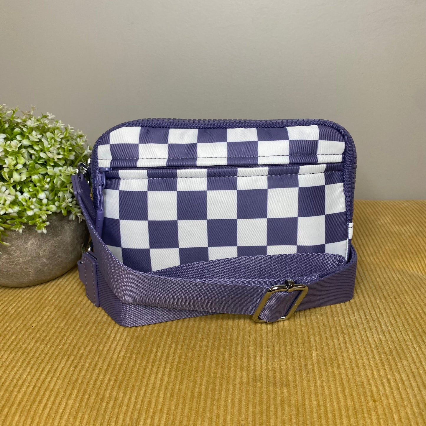Remi - Nylon Crossbody Checkered