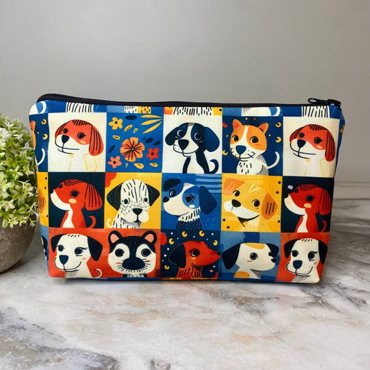 Pouch - Dog Squares
