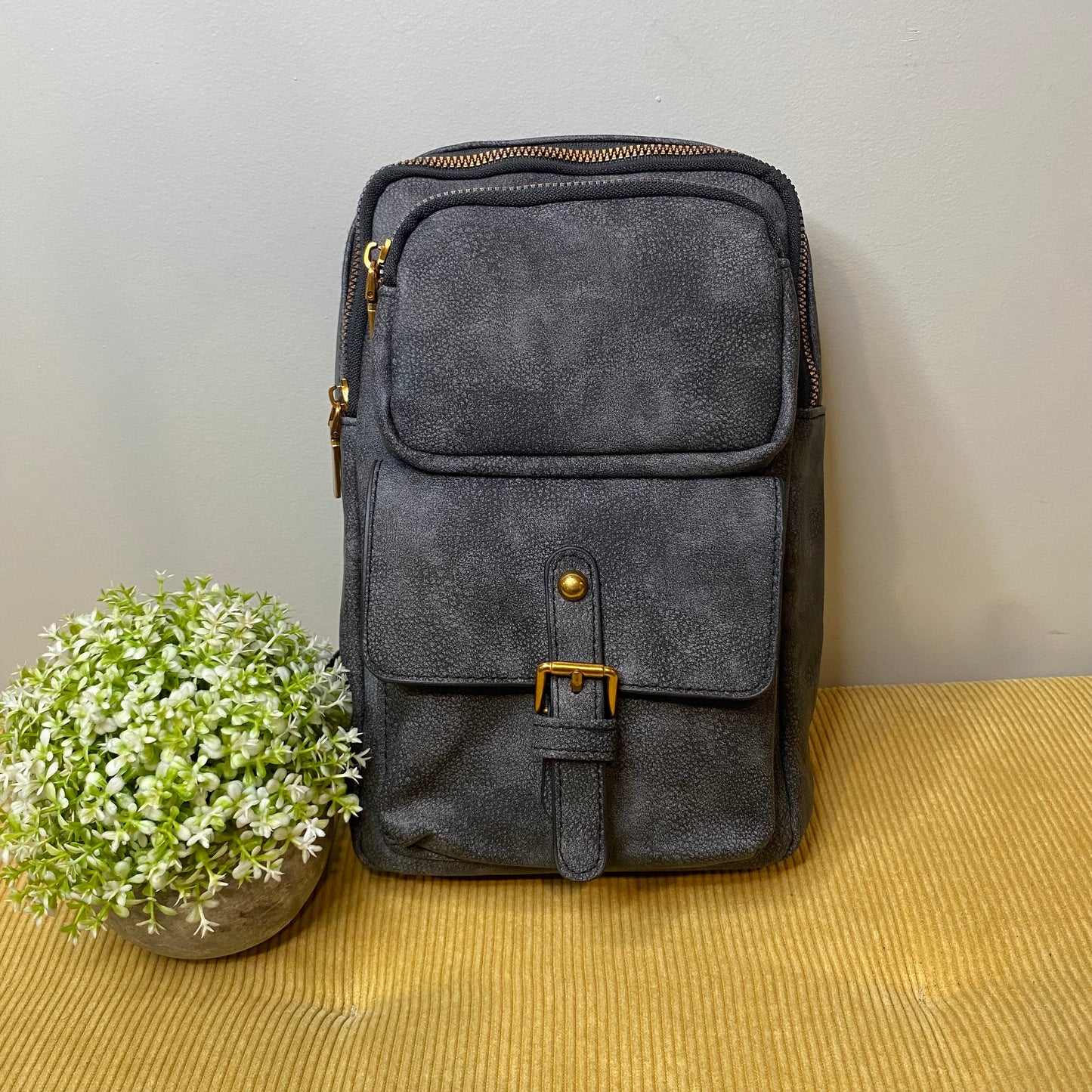 Alyssa - Faux Leather Sling Bag
