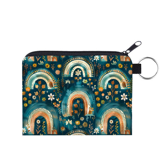 Mini Pouch - Blue Bronze Rainbow