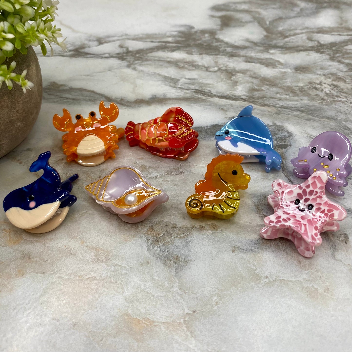 Hair Clip - Small Sea Creatures