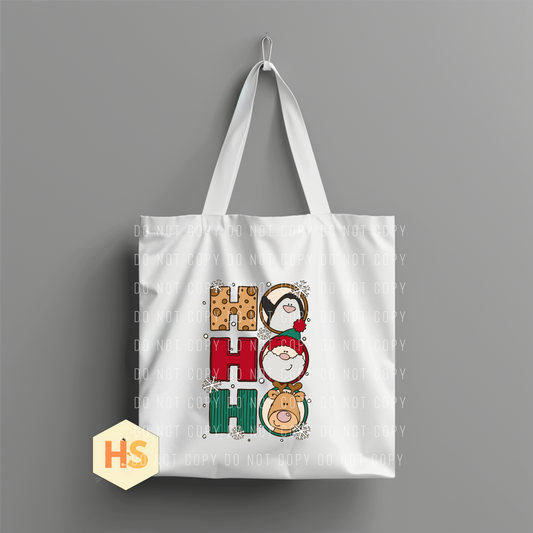 Tote Bag - Christmas HoHoHo Characters - PREORDER 7/8-7/11