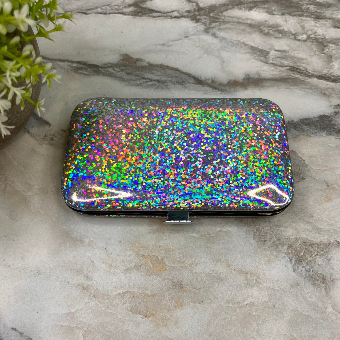 Manicure Nail Case & Set - Glitter