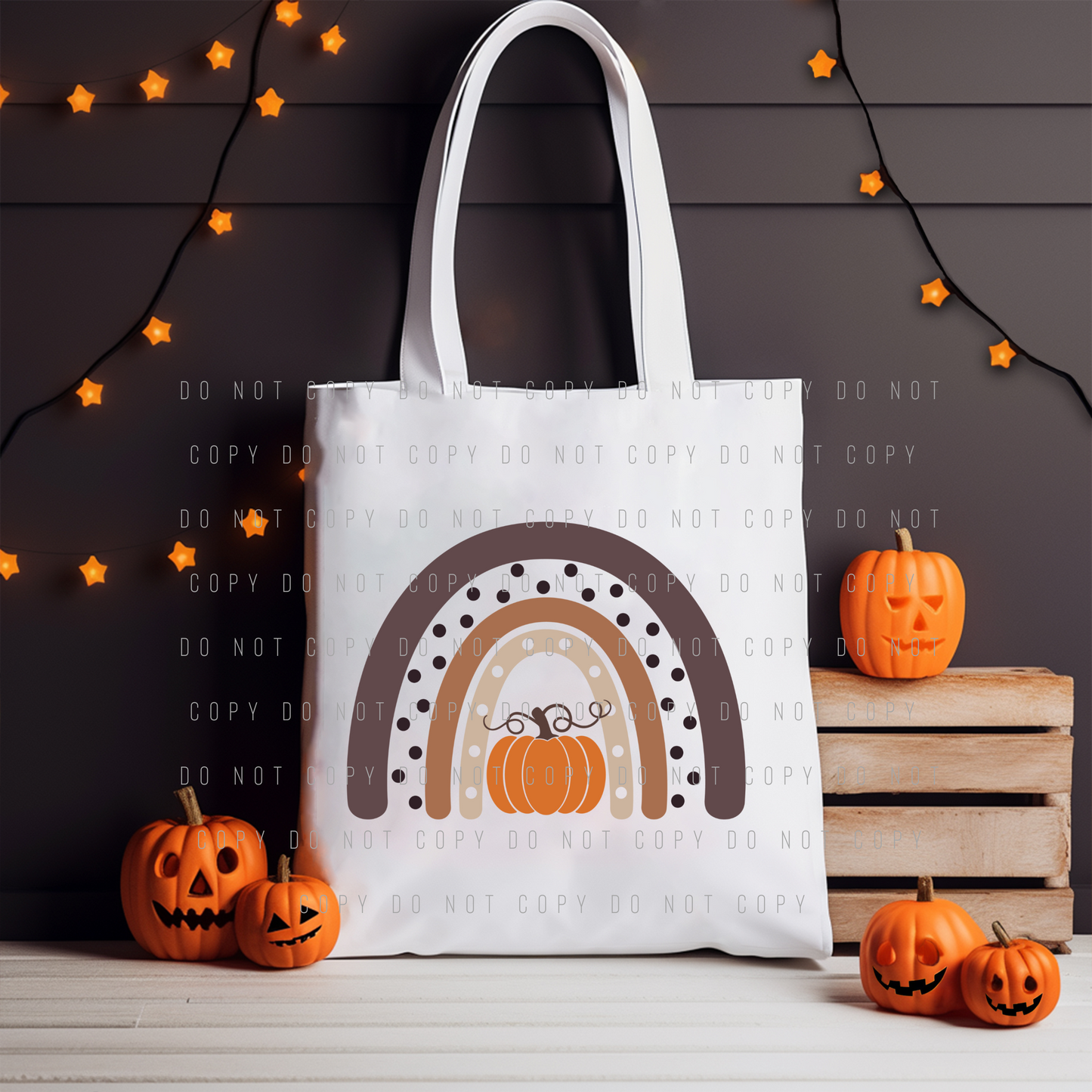 Tote Bag - Pumpkin Rainbow