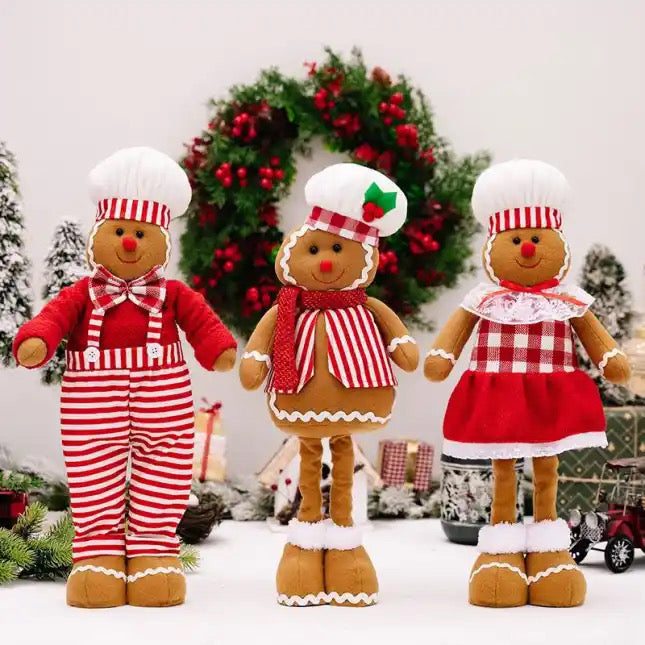 Telescopic Standing Christmas Decor - Gingerbread #3